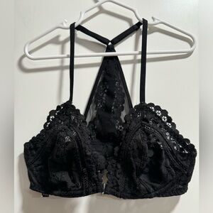 Victoria‎ Secret Black Lace Underwire Racerback Body by Victoria Sz. 32C